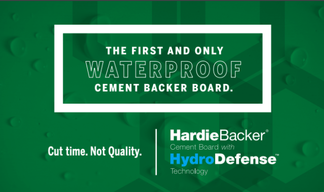 James Hardie HardieBacker HydroDefense cement backer board