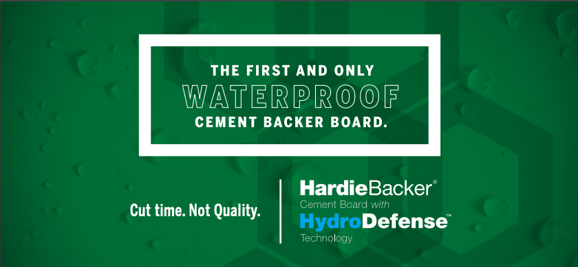 James Hardie HardieBacker HydroDefense cement backer board