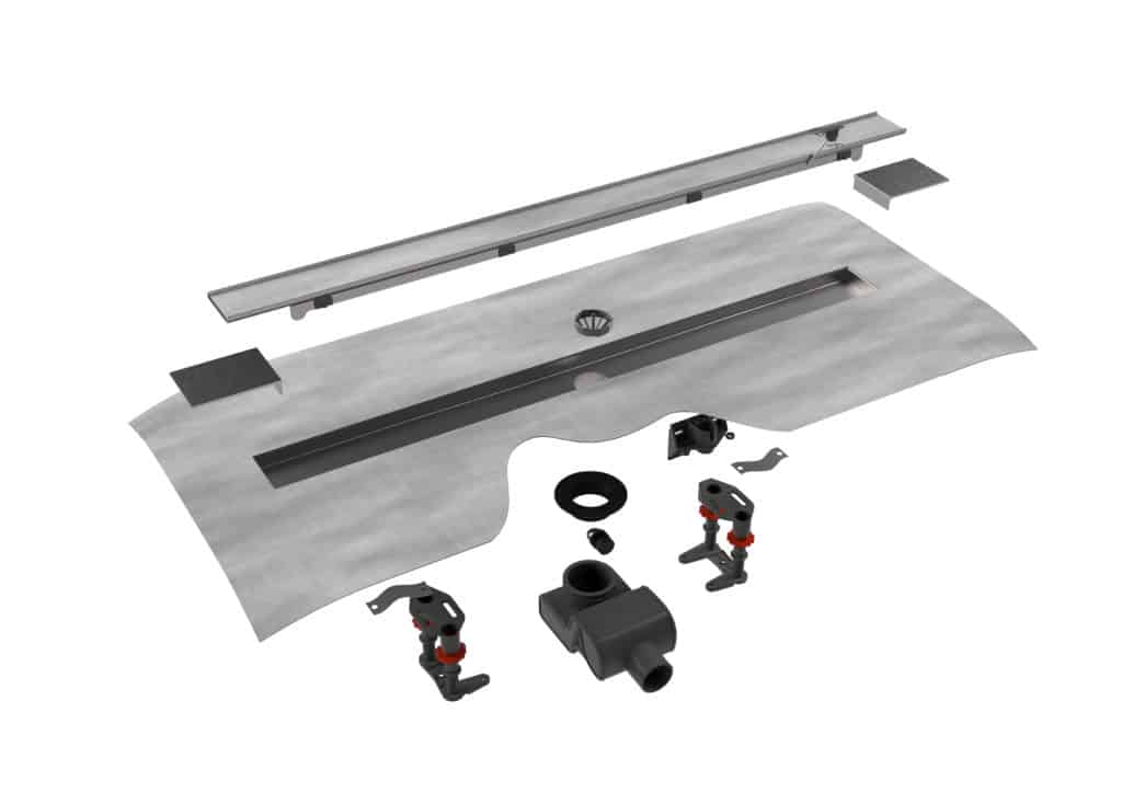 Easy Drain Modulo Stone Wall-to-wall - Exploded view