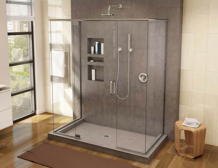 Tile Redi Rectangular Triple Curb Shower Pan